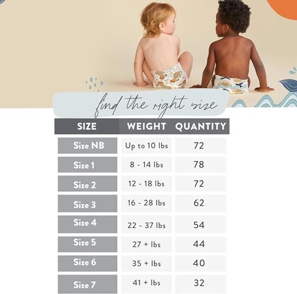 The Honest Company Clean Conscious Diapers | Plant-Based, Sustainable | Above It All + Barnyard Babies | Club Box, Size 1 (8-14 lbs), 78 Count - Image 4