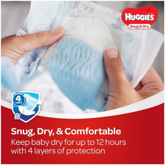 HUGGIES Snug & Dry Diapers, Size 5, 96 Count, GIGA JR PACK (Packaging May Vary) - Image 4