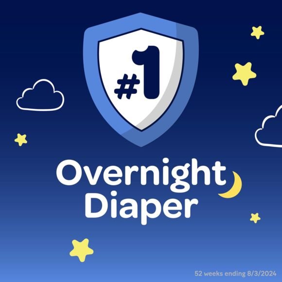 Huggies Size 3 Overnites Baby Diapers: Overnight Diapers, Size 3 (16-28 lbs), 58 Ct - Image 5