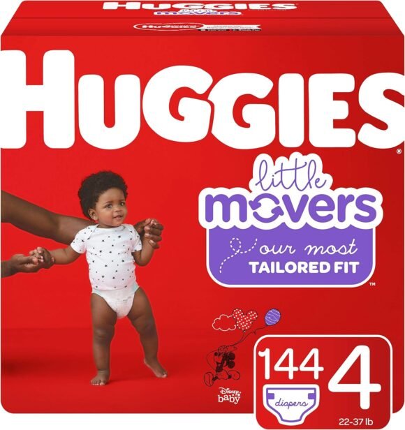 Huggies Overnites Nighttime Diapers,Size 4 (144 Count)