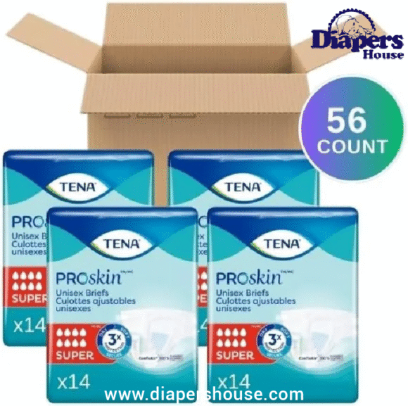 Heavy-Duty Unisex Incontinence Briefs – Large, 56 Count – Disposable, Maximum Absorbency - Image 2