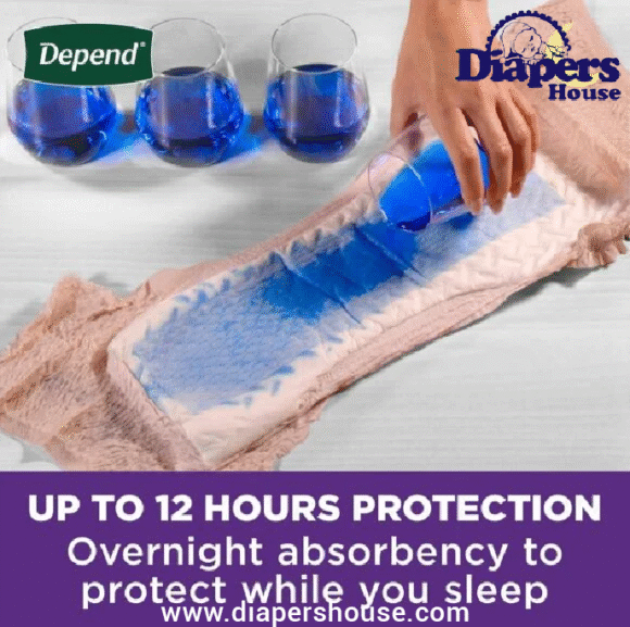 Depend Night Defense Women's Incontinence & Postpartum Underwear – Small, 64 Count (4 Packs of 16) – Overnight Leak Protection in Blush - Image 3