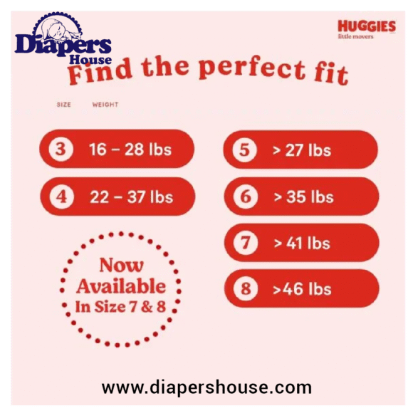 Huggies Little Movers, Size 5 Diapers for 27+ lbs Toddlers – 2 Packs of 60 (Total 120 Diapers) - Image 3