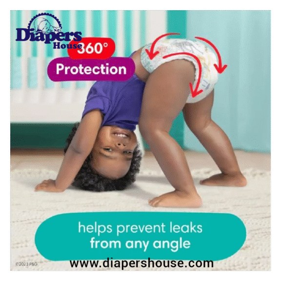 Pampers Cruisers 360 Diapers, Size 4, 144 Count – Leakproof Pull-On Diapers for Active Babies - Image 5