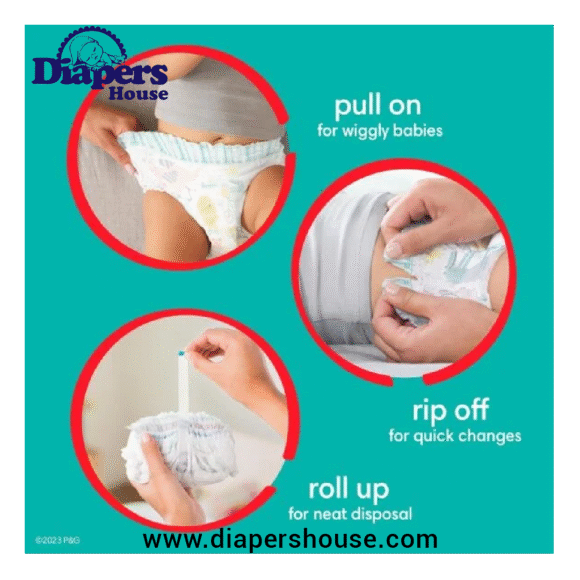 Pampers Cruisers 360 Diapers, Size 4, 144 Count – Leakproof Pull-On Diapers for Active Babies - Image 6