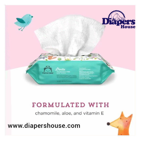 Mama Bear Gentle Baby Wipes – Fragrance-Free & Hypoallergenic, 800 Count (8 Packs of 100) for Sensitive Skin - Image 2