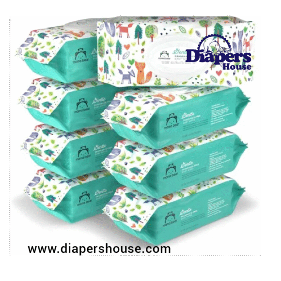 Mama Bear Gentle Baby Wipes – Fragrance-Free & Hypoallergenic, 800 Count (8 Packs of 100) for Sensitive Skin - Image 7