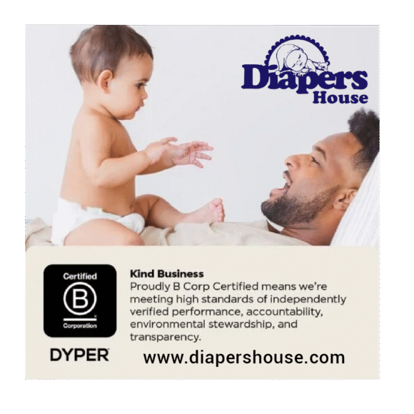 DYPER Hypoallergenic Baby Diapers – Plant-Based, Eco-Friendly Cloth Alternative for Day & Night Protection – Size 1 (36 Count) - Image 3