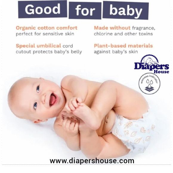 Pura Hypoallergenic Baby Diapers, Size 1 (4-11 lbs), Newborn-Friendly, Chlorine-Free, Soft Organic Cotton, Wetness Indicator, Ideal for Sensitive Skin, 96 Count (3 Packs) - Image 3