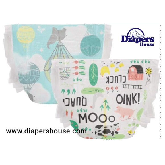 The Honest Company Clean Conscious Diapers – Hypoallergenic, Fragrance-Free, and Gentle for Sensitive Skin | Gender-Neutral Designs | Size 1 (8-14 lbs), 78 Count Club Box - Image 2