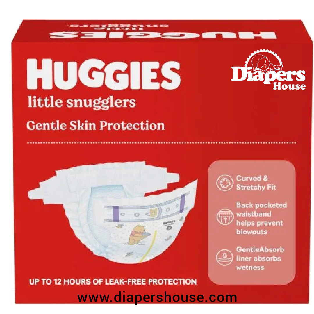 Huggies Little Snugglers Diapers, Size 1 (8–14 lbs), 32-Count Pack – Soft and Gentle for Newborns - Image 10