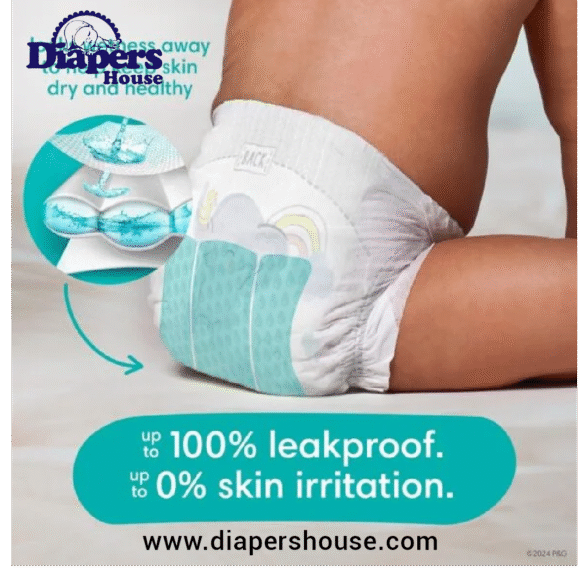 Pampers Swaddlers Diapers, Size 1 – 96 Count Pack of Ultra-Absorbent Disposable Diapers for Newborns - Image 2