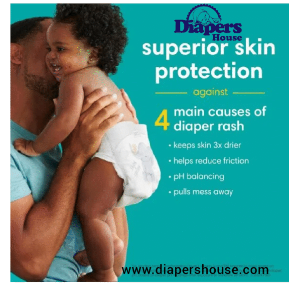 Pampers Swaddlers Diapers, Size 1 – 96 Count Pack of Ultra-Absorbent Disposable Diapers for Newborns - Image 4