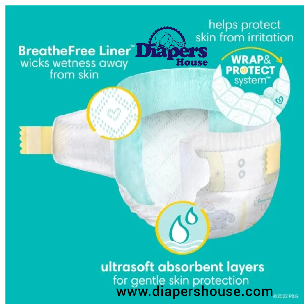 Pampers Swaddlers Diapers, Size 1 – 96 Count Pack of Ultra-Absorbent Disposable Diapers for Newborns - Image 5