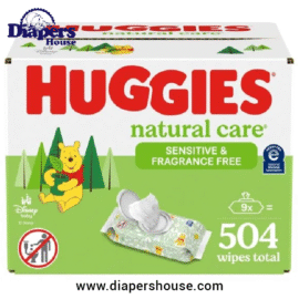Huggies Natural Care Sensitive Wipes – Unscented, Hypoallergenic & 99% Purified Water – 9 Flip-Top Packs (3 Sets of 3) – 504 Wipes Total (56 Wipes per Pack)
