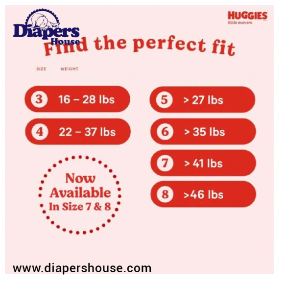 Huggies Little Movers Diapers, Size 8 (For 46+ lbs), 72 Count – Ideal for Growing Toddlers - Image 5