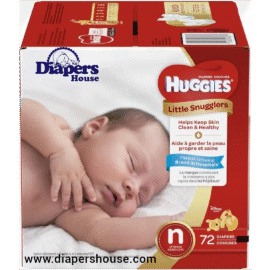 Huggies Newborn Baby Diapers – Little Snugglers, Size NB (Up to 10 lbs), 72 Diapers