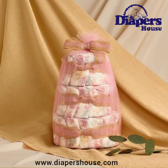 The Honest Company Diaper Cake – Clean Conscious Diapers & Plant-Based Wipes, Rose Blossom, Size 1 (8-14 lbs), 35 Count - Image 5