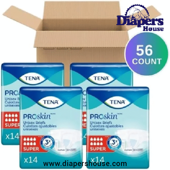 Unisex Adult Incontinence Briefs – Heavy Absorbency, Large Size, 56 Count per Case - Image 2