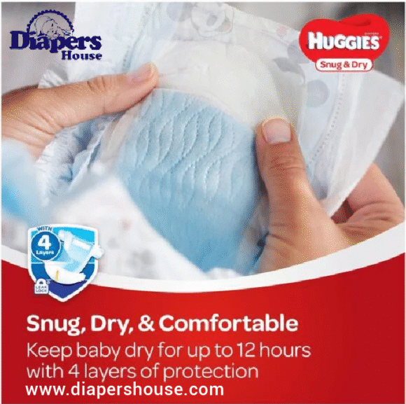 HUGGIES Snug & Dry Diapers, Size 5 – 96 Count Giga Pack for Maximum Protection (Packaging May Vary) - Image 4