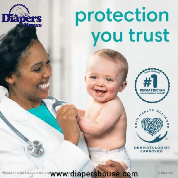 Pampers Pure Protection Diapers – Size 6, 108 Count Monthly Supply – Gentle, Hypoallergenic Disposable Diapers for Toddlers - Image 3