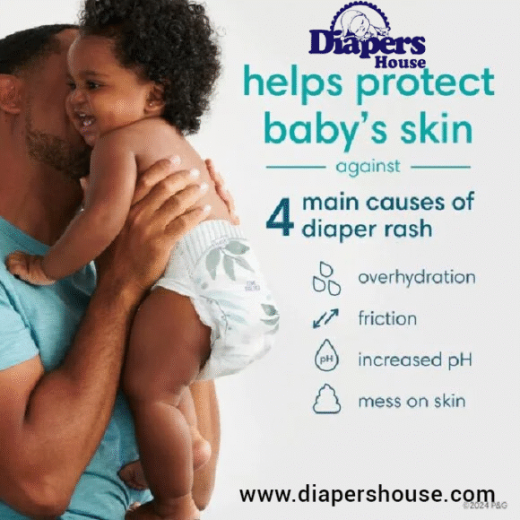 Pampers Pure Protection Diapers – Size 6, 108 Count Monthly Supply – Gentle, Hypoallergenic Disposable Diapers for Toddlers - Image 4