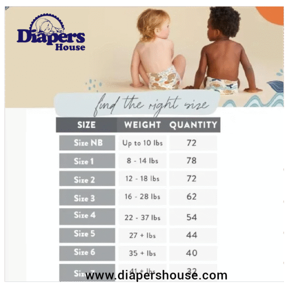 The Honest Company Plant-Based Diapers for Sensitive Skin – Size 1 (8-14 lbs), Hypoallergenic & Fragrance-Free, 78 Count with Neutral Designs - Image 5