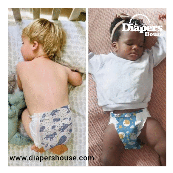 Honest Overnight Diapers for Sensitive Skin – Size 3 (16-28 lbs), 52 Ct | Hypoallergenic, Fragrance-Free | Soft Cloud & Star Print | Gentle Nighttime Protection in Club Pack - Image 3