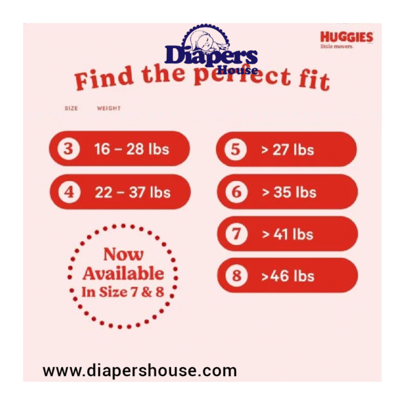 Huggies Little Movers Diapers – Size 6 (35+ lbs), 96 Count | Secure Fit for Active Babies, 2 Packs of 48 - Image 5