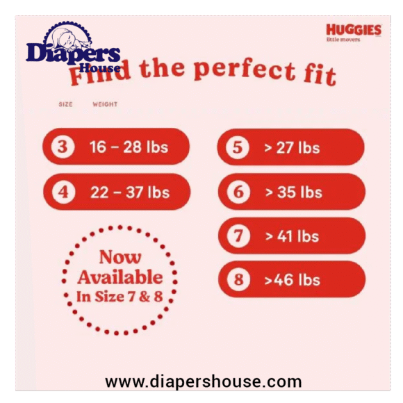 Huggies Little Movers Diapers, Size 8 (46+ lbs), 72 Count – Perfect Fit for Growing Toddlers - Image 5