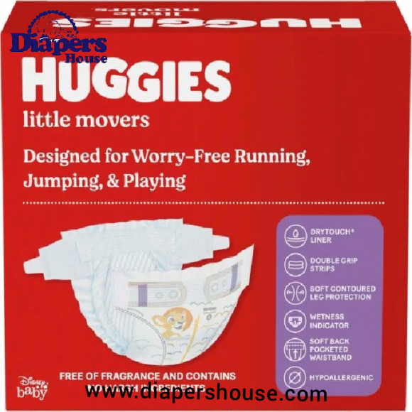 Huggies Little Movers Diapers – Size 6 (35+ lbs), 108 Count, Secure & Flexible Fit for Active Toddlers (Packaging May Vary) - Image 7