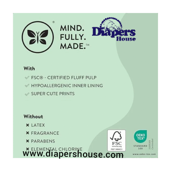 The Honest Co. Eco-Friendly Diapers – Size 1 (8–14 lbs), 78 Count – Plant-Based, Gentle Fit with Above It All & Barnyard Babies Designs - Image 2