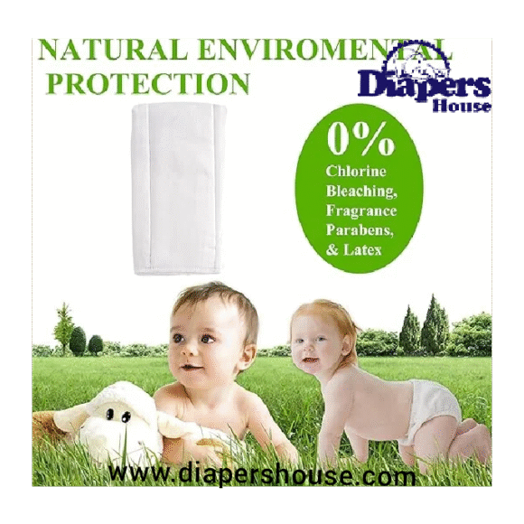 Fasoar 6-Ply Unbleached Cotton Prefold Diapers – Soft, Reusable Cloth Diapers for Babies & Toddlers (10–35 lbs) – 6-Pack Multi-Purpose Use - Image 6