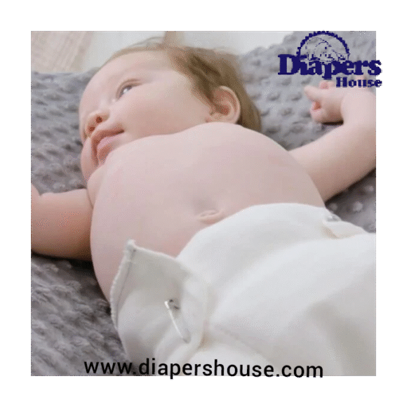 Gerber Unisex Baby Birdseye Flatfold Cloth Diapers, White, 10-Pack for Boys and Girls"