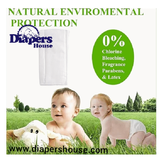 OsoCozy 6-Pack Organic Cotton Prefold Diapers – Ultra-Soft, Absorbent, Long-Lasting & Eco-Friendly Option - Image 5