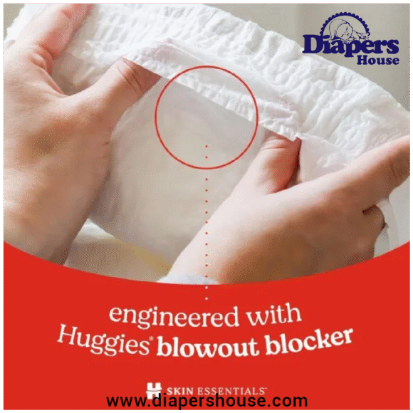 Huggies Skin Essentials Baby Diapers, Size 1 (8-14 lbs), 198 Count – 3 Packs of 66, Gentle Care for Newborns - Image 2