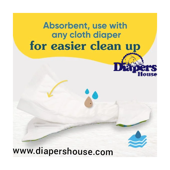 Charlie Banana Hybrid Cloth Diaper Disposable Inserts – Super Absorbent Liners, 32-Pack for Eco-Friendly Diapering - Image 3