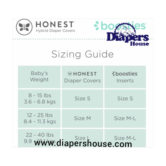 Honest Hybrid Cloth Diaper Covers with Pocket-Sling, Medium (12-25 lbs) – Leak-Resistant, Compatible with Disposable or Reusable Boosties Inserts, 3-Pack of Cotton Muslin Covers - Image 5