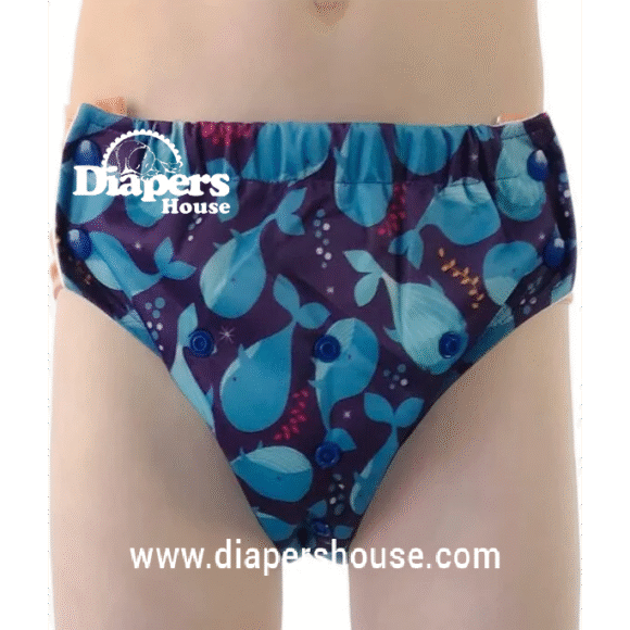 All-in-One Reusable Hybrid Cloth Diaper – Training Pants, Swim Diaper, and Special Needs Briefs for Ages Baby to 10 Years (Size 3, Black Arrow Pattern) - Image 6