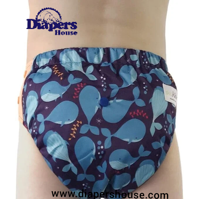 All-in-One Reusable Hybrid Cloth Diaper – Training Pants, Swim Diaper, and Special Needs Briefs for Ages Baby to 10 Years (Size 3, Black Arrow Pattern) - Image 8