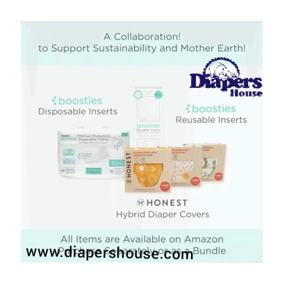 Super Boosties Disposable Overnight Inserts for Diapers, Leak-Proof Protection for Pampers Sizes 4-6 & Honest Hybrid Covers (Medium/Large), Amazing Baby Cover (Size 3/4), 30 Count, 4.3x13 inches - Image 6
