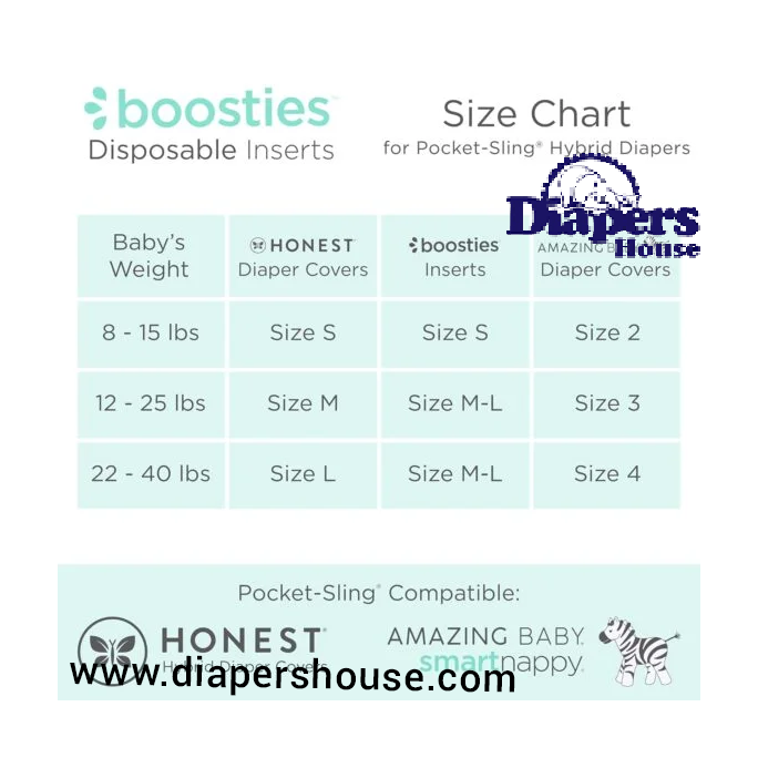 Super Boosties Disposable Overnight Inserts for Diapers, Leak-Proof Protection for Pampers Sizes 4-6 & Honest Hybrid Covers (Medium/Large), Amazing Baby Cover (Size 3/4), 30 Count, 4.3x13 inches - Image 7