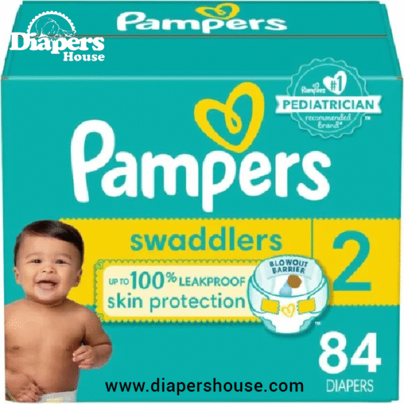 Pampers Swaddlers Size 3 Diapers, 136 Count – Soft and Comfortable Disposable Baby Diapers for Gentle Care