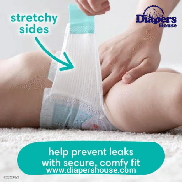 Pampers Baby Dry Diapers, Size 3 (104 Count) – Ultra Absorbent Disposable Diapers for All-Day Comfort - Image 2