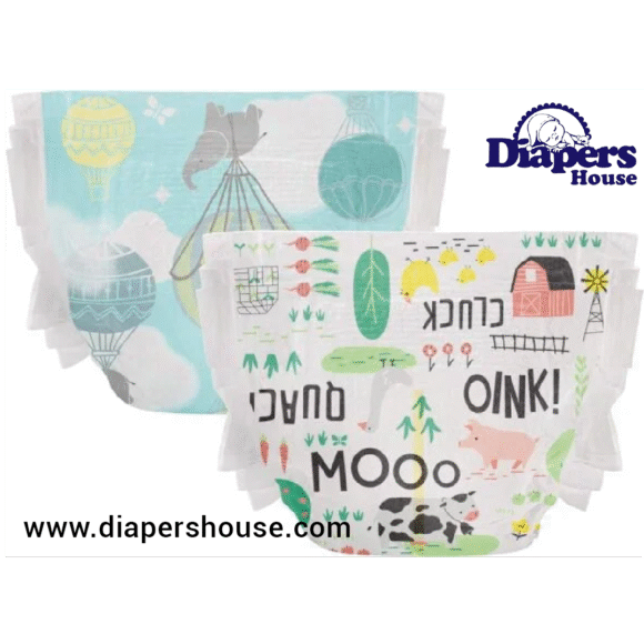 The Honest Company Clean Conscious Diapers, Size 1 (8-14 lbs), 78-Count – Hypoallergenic & Fragrance-Free with Gender-Neutral Prints - Image 2