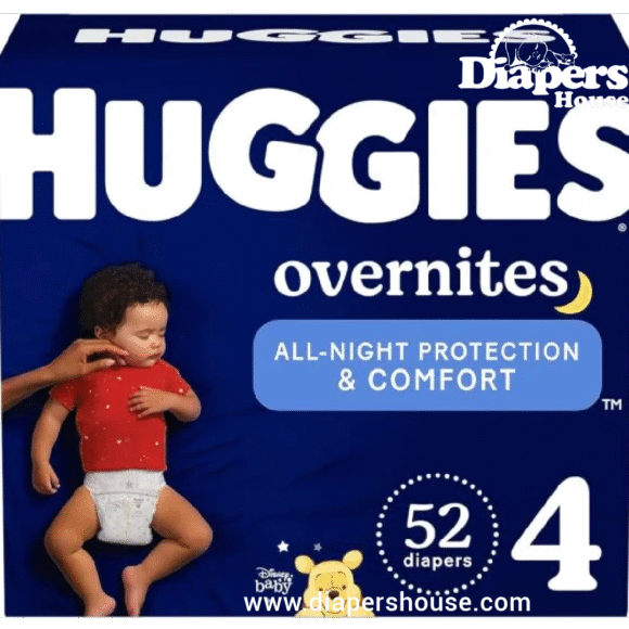 Huggies Overnites Baby Diapers, Size 6 (35+ lbs), 36-Count – Nighttime Protection for Active Toddlers - Image 2