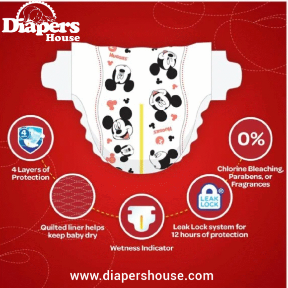 Huggies Snug & Dry Diapers – Size 5, 96-Count, Giga Junior Pack (Packaging Design May Differ) - Image 2