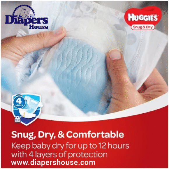 Huggies Snug & Dry Diapers – Size 5, 96-Count, Giga Junior Pack (Packaging Design May Differ) - Image 4