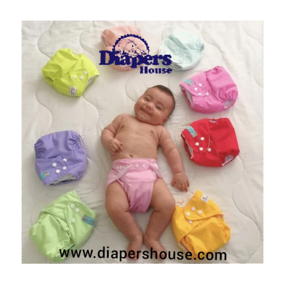 ALVABABY Reusable Baby Cloth Diaper Set – 6 Covers with 12 Adjustable Inserts, One-Size Fits All, Washable for Boys and Girls - Image 5