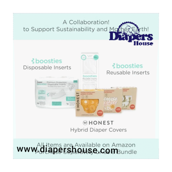 Honest Reusable Hybrid Diaper Covers with Pocket-Sling, Size Large (22–40 lbs) – 3-Pack Cotton Muslin, Leak-Resistant Design for Day & Night, Compatible with Boosties Inserts - Image 5